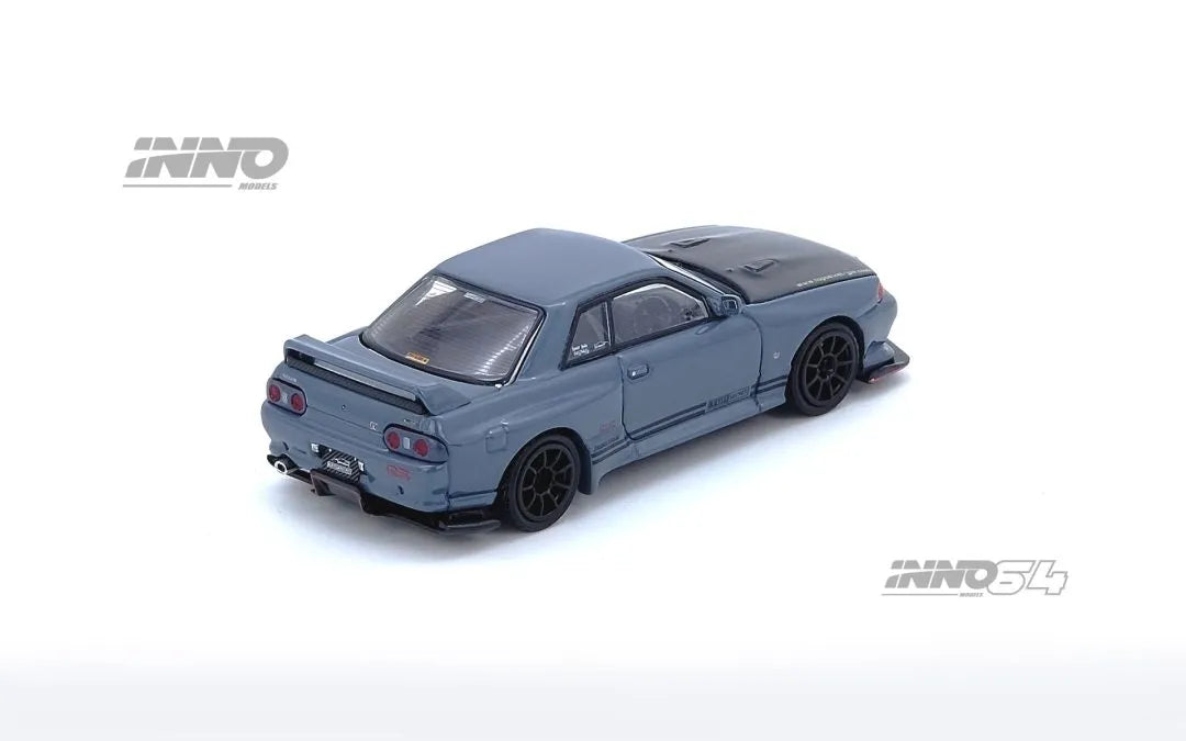 Top Secret Nissan Skyline GT-R (R32) Stealth Grey – 1:64 Scale Diecast Model