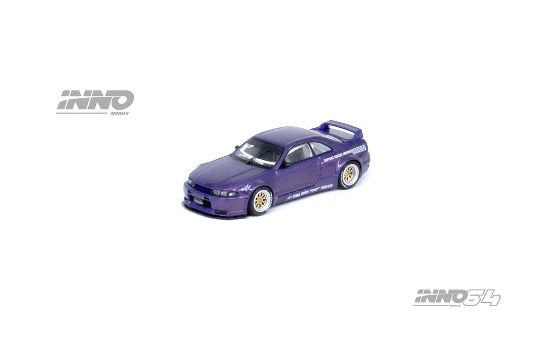 Nissan Skyline GT-R (R33) “Pandem Rocket Bunny” Purple – 1:64 Scale Diecast Model