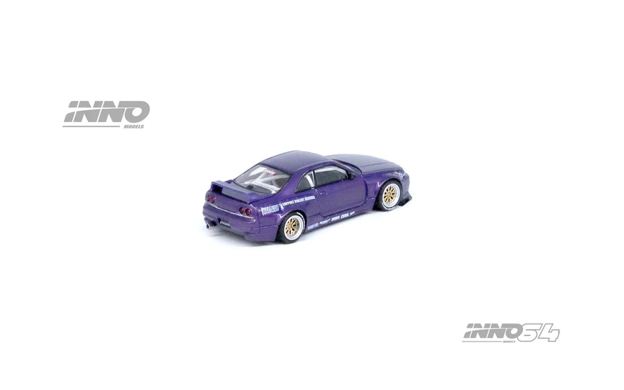 Nissan Skyline GT-R (R33) “Pandem Rocket Bunny” Purple – 1:64 Scale Diecast Model