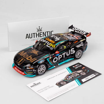 *PRE-ORDER* Chaz Mostert - Mobil 1 Optus Racing #25 Ford Mustang GT - 2024 Sydney SuperNight Clean Sweep (Mobil 1 50th Anniversary Gold Livery) - 1:18 Scale Diecast Model - Authentic Collectables