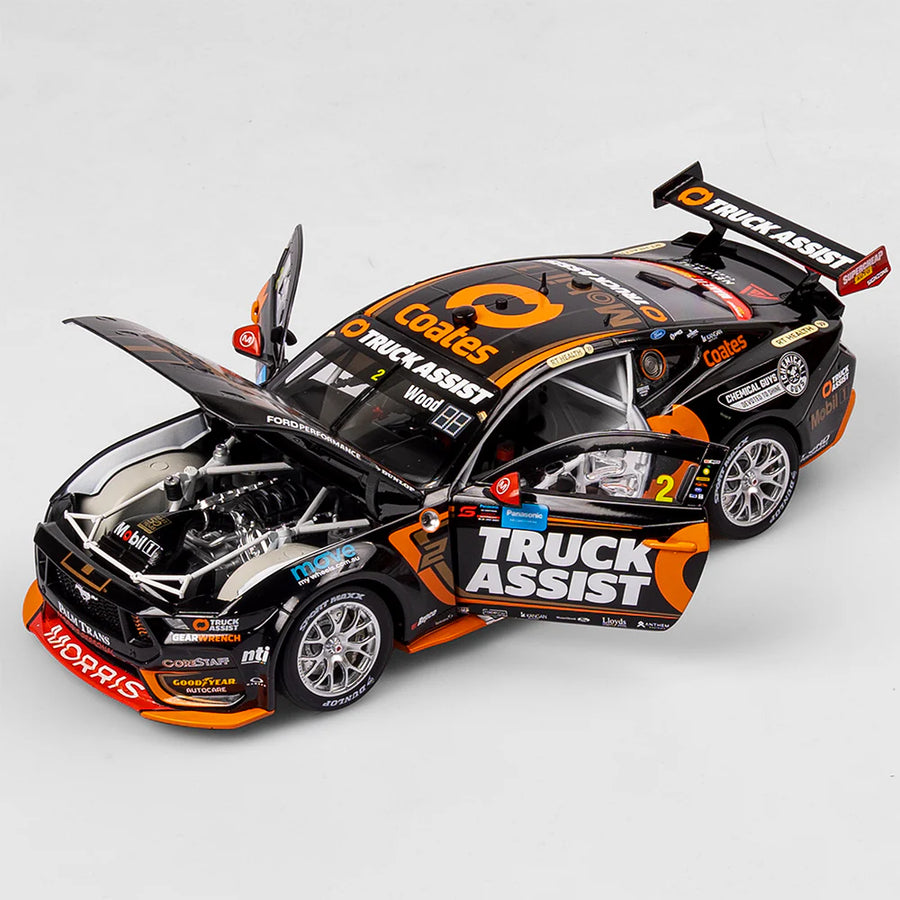 Ryan Wood - Mobil 1 Truck Assist Racing #2 Ford Mustang GT - 2024 Sydney SuperNight (Mobil 1 50th Anniversary Gold Livery) - 1:18 Scale Diecast Model - Authentic Collectables