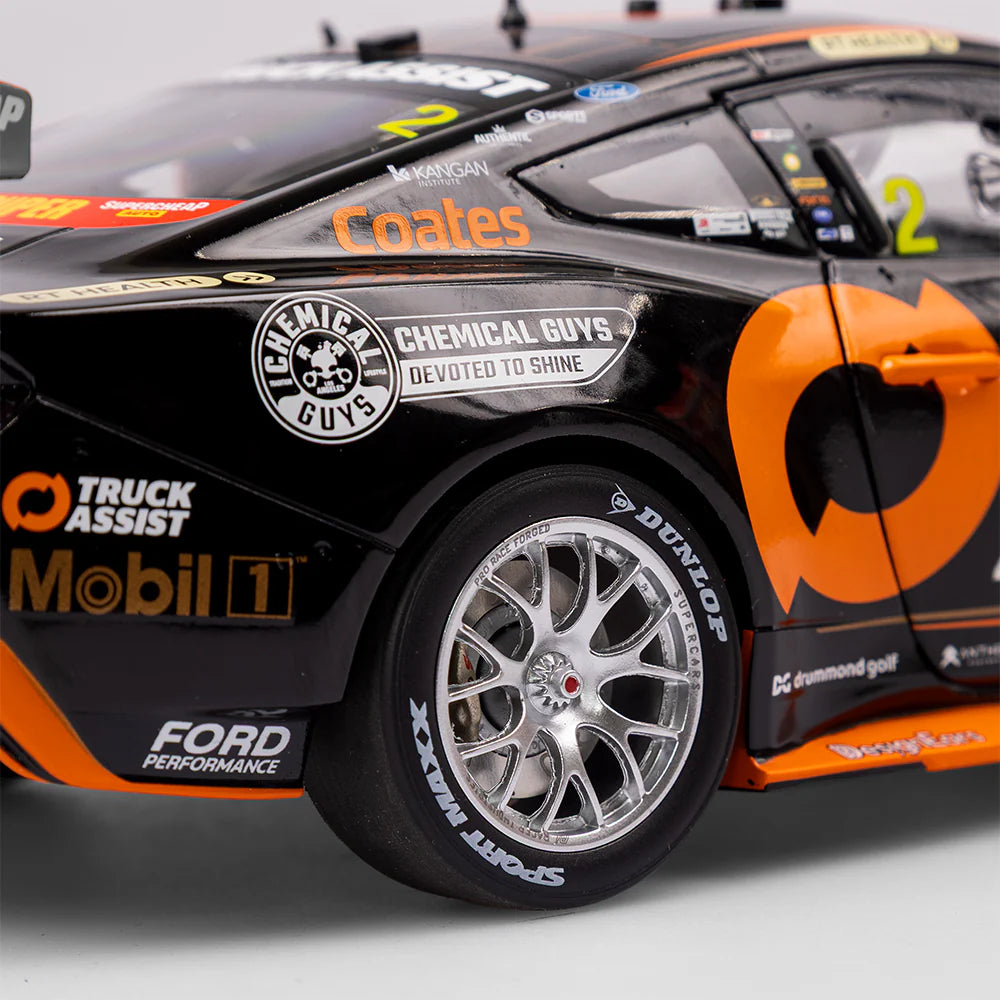 Ryan Wood - Mobil 1 Truck Assist Racing #2 Ford Mustang GT - 2024 Sydney SuperNight (Mobil 1 50th Anniversary Gold Livery) - 1:18 Scale Diecast Model - Authentic Collectables