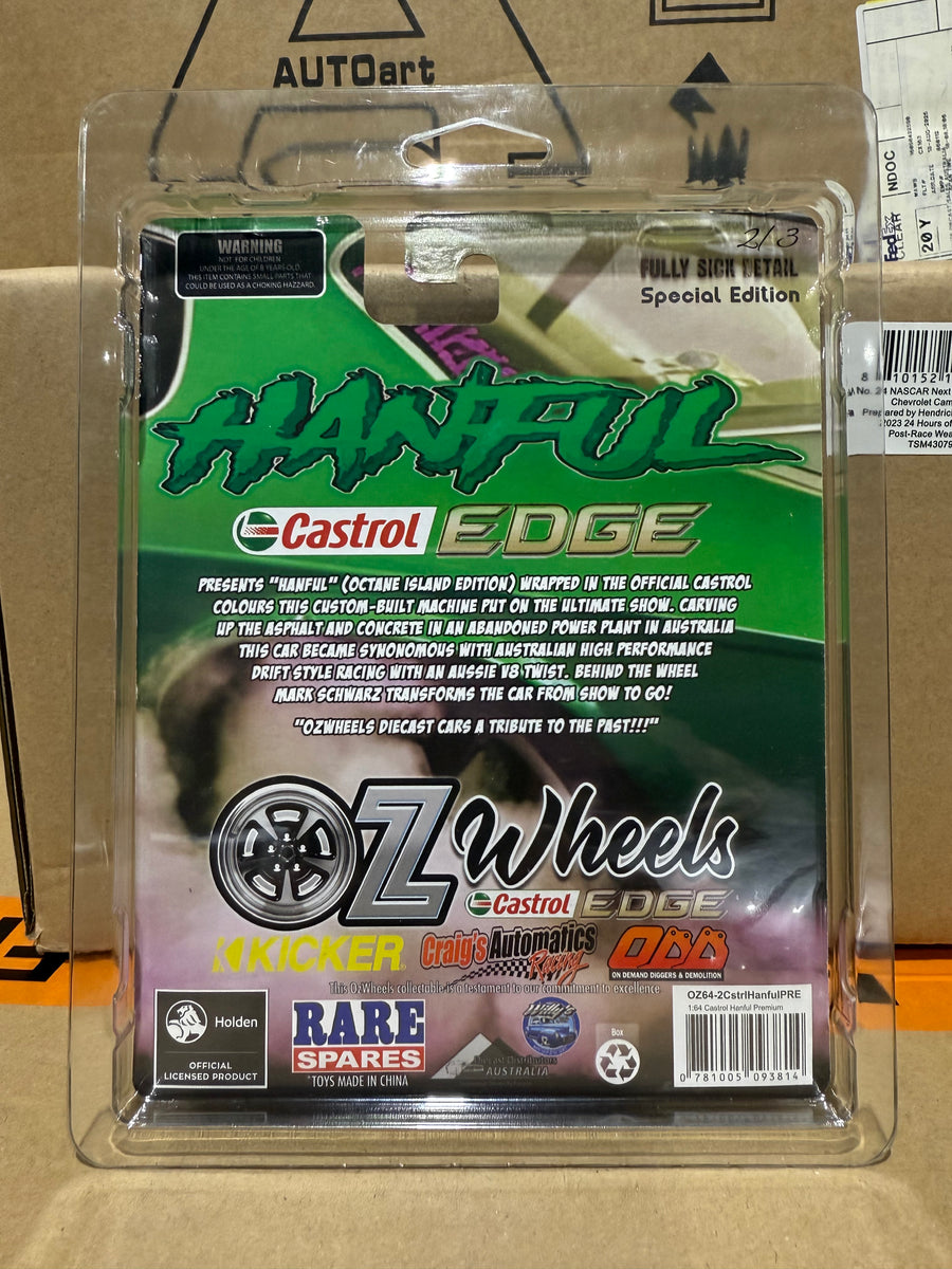 OZ WHEELS - Castrol Hanful Monaro Fully Sick Detail In Protector - Super Chase Edition - 1:64 Scale Diecast Model