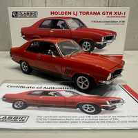 HOLDEN LJ TORANA GTR XU-1 "SALAMANCE RED" - 1:18 SCALE DIECAST MODEL