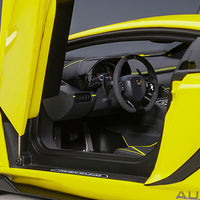 LAMBORGHINI AVENTADOR SVJ (GIALLO TENERIFE/PEARL YELLOW) 1:18 SCALE MODEL - AUTOART