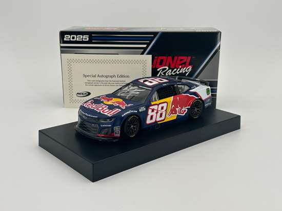 SHANE VAN GISBERGEN AUTOGRAPHED 2025 RED BULL 1:24 SCALE ARC DIECAST