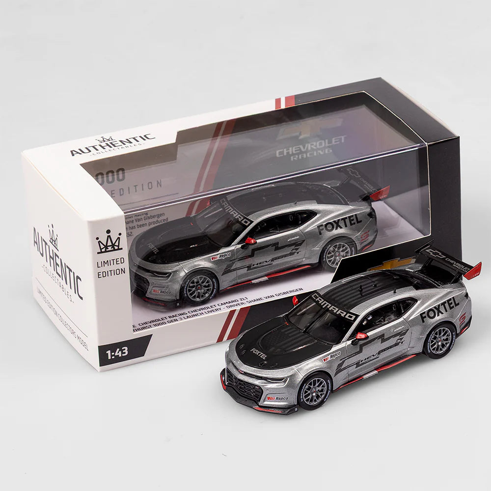 Chevrolet Racing Chevrolet Camaro Gen3 Supercar - 2021 Bathurst 1000 Launch Livery - 1:43 Scale Diecast - AUTHENTIC COLLECTABLES
