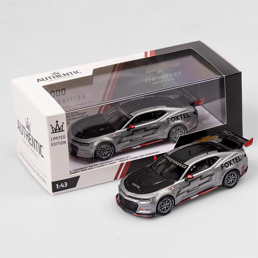 Chevrolet Racing Chevrolet Camaro Gen3 Supercar - 2021 Bathurst 1000 Launch Livery - 1:43 Scale Diecast - AUTHENTIC COLLECTABLES