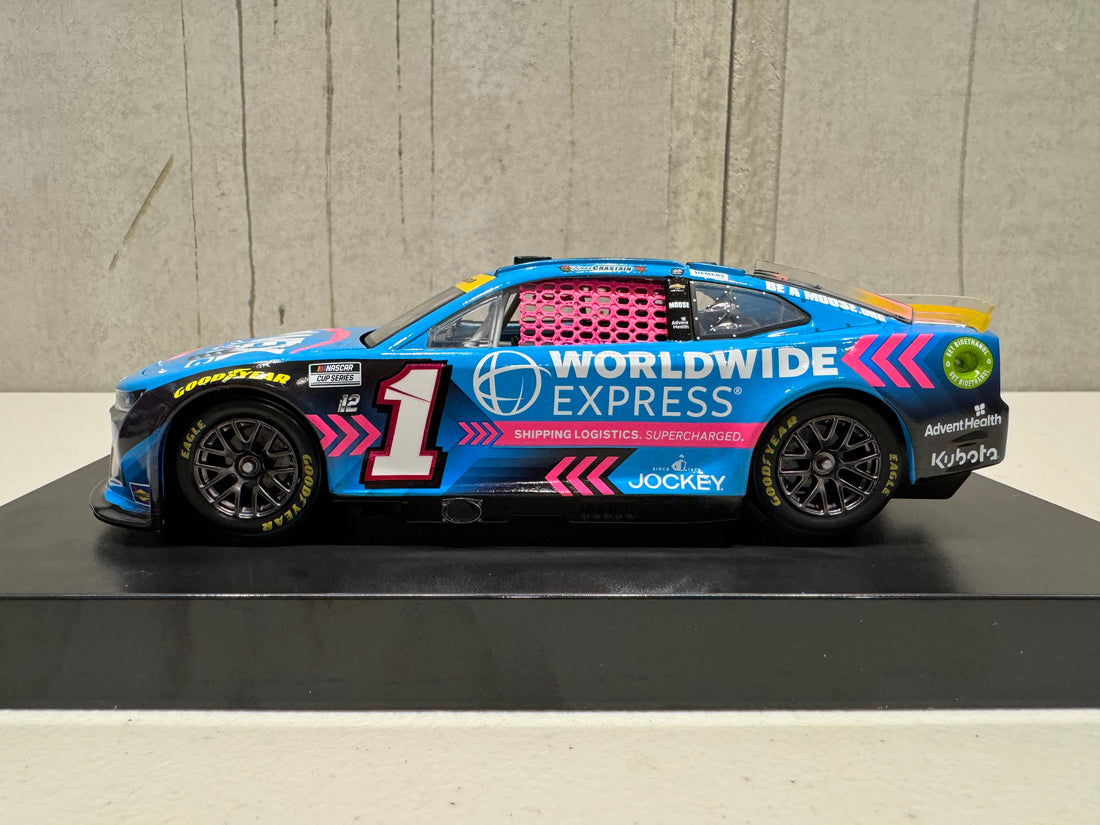 ROSS CHASTAIN  2023 WORLDWIDE EXPRESS PINK 1:24 ARC DIECAST