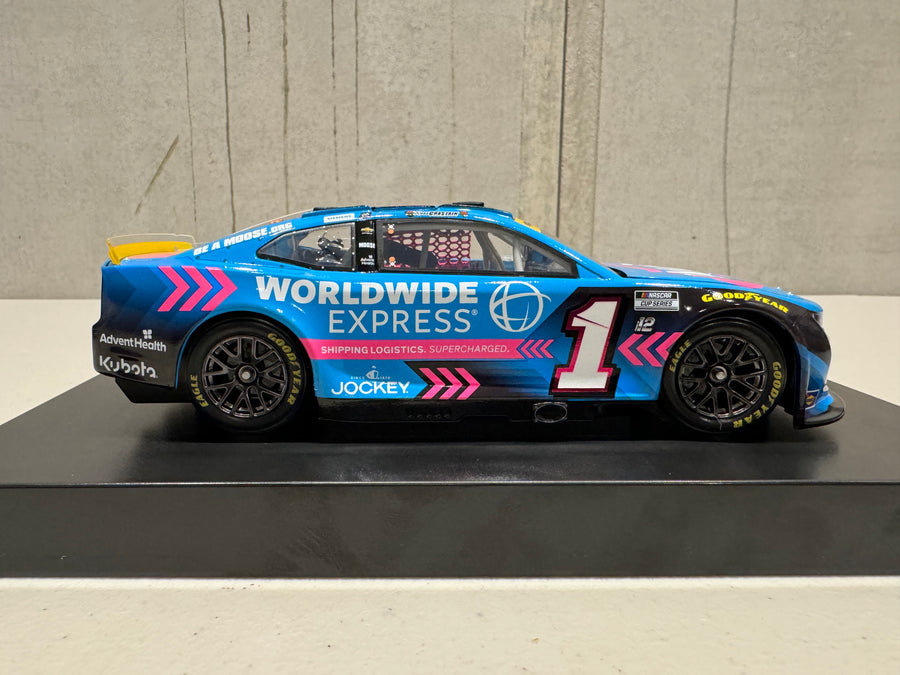 ROSS CHASTAIN  2023 WORLDWIDE EXPRESS PINK 1:24 ARC DIECAST