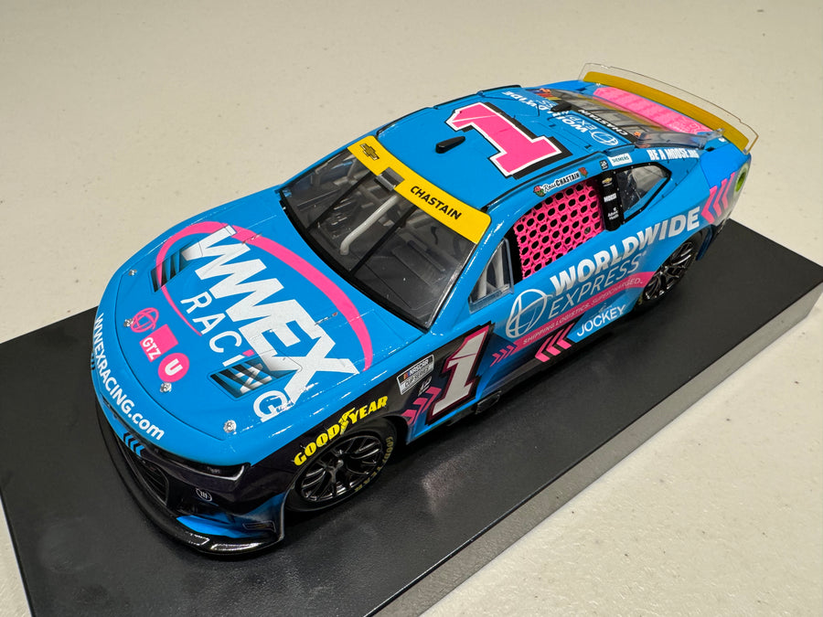 ROSS CHASTAIN  2023 WORLDWIDE EXPRESS PINK 1:24 ARC DIECAST