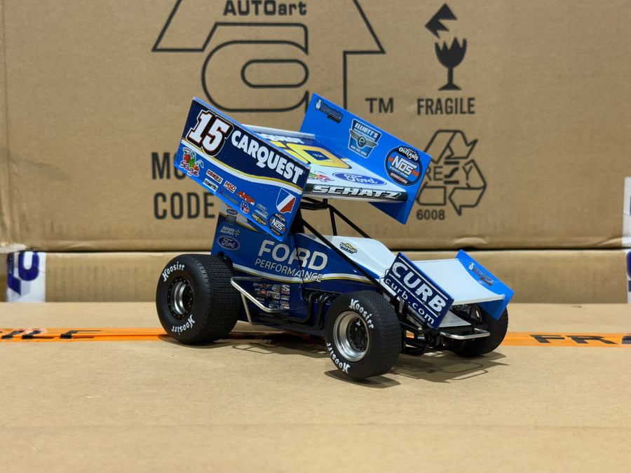 2024 DONNY SCHATZ #15 CARQUEST SPRINT CAR - TEAM EXCLUSIVE - 1:18 SCALE DIECAST MODEL - ACME