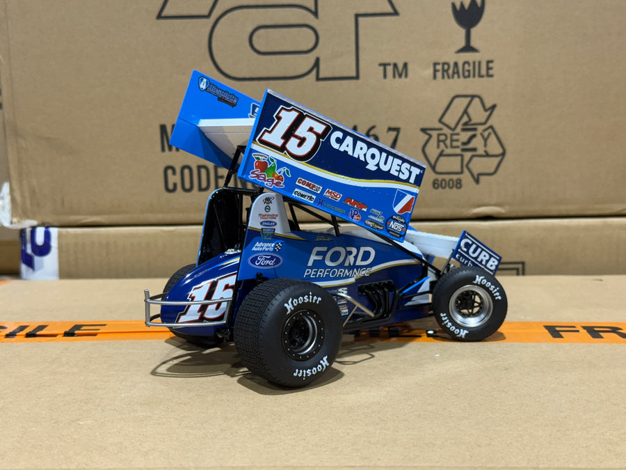 2024 DONNY SCHATZ #15 CARQUEST SPRINT CAR - TEAM EXCLUSIVE - 1:18 SCALE DIECAST MODEL - ACME