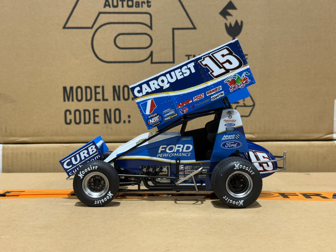 2024 DONNY SCHATZ #15 CARQUEST SPRINT CAR - TEAM EXCLUSIVE - 1:18 SCALE DIECAST MODEL - ACME