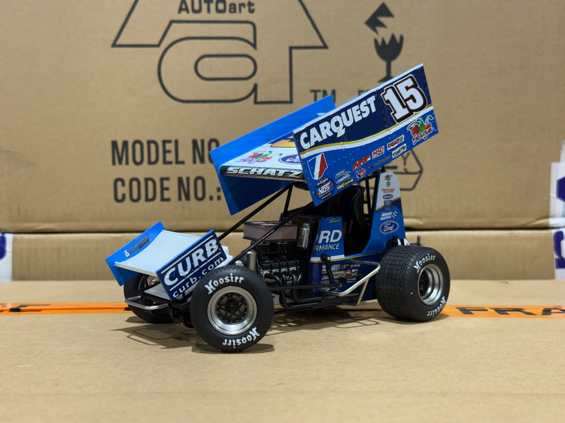 2024 DONNY SCHATZ #15 CARQUEST SPRINT CAR - TEAM EXCLUSIVE - 1:18 SCALE DIECAST MODEL - ACME