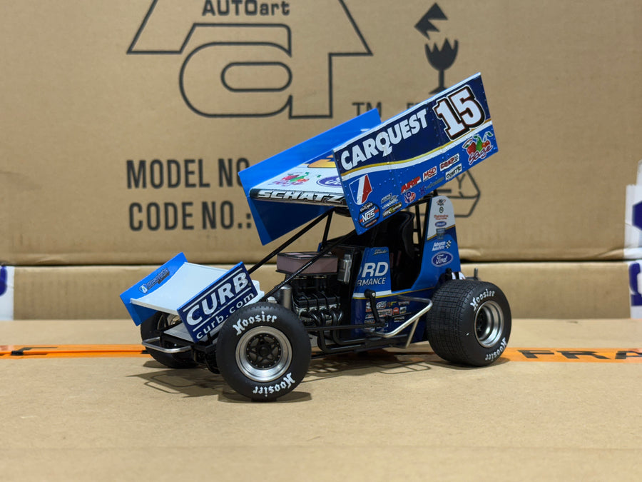 2024 DONNY SCHATZ #15 CARQUEST SPRINT CAR - TEAM EXCLUSIVE - 1:18 SCALE DIECAST MODEL - ACME