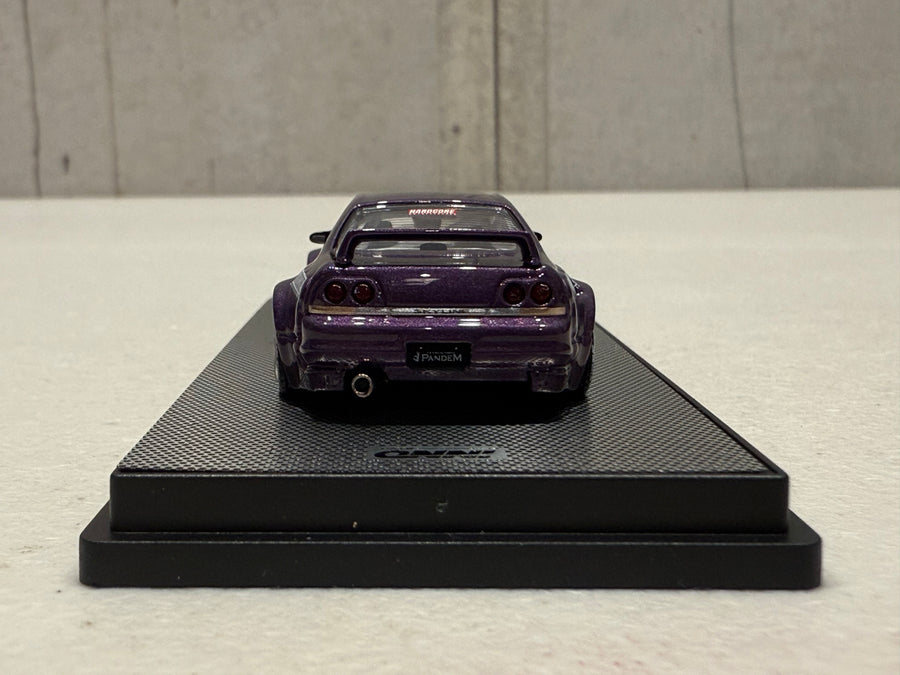 Nissan Skyline GT-R (R33) “Pandem Rocket Bunny” Purple – 1:64 Scale Diecast Model