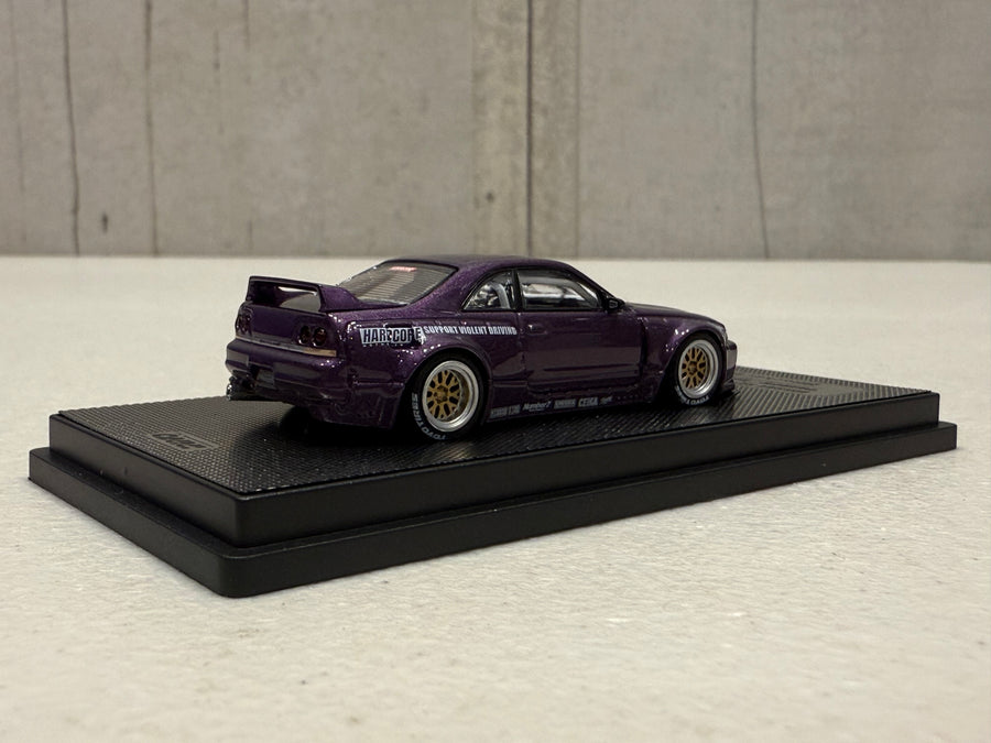 Nissan Skyline GT-R (R33) “Pandem Rocket Bunny” Purple – 1:64 Scale Diecast Model