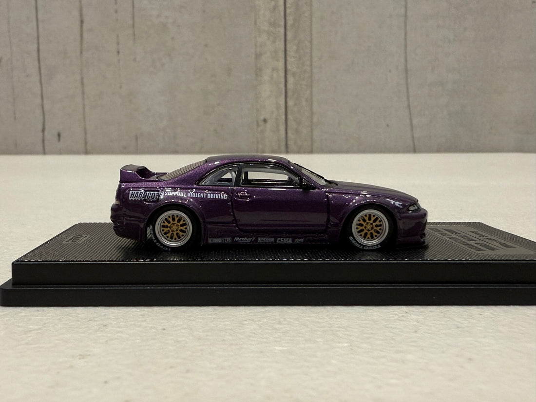 Nissan Skyline GT-R (R33) “Pandem Rocket Bunny” Purple – 1:64 Scale Diecast Model