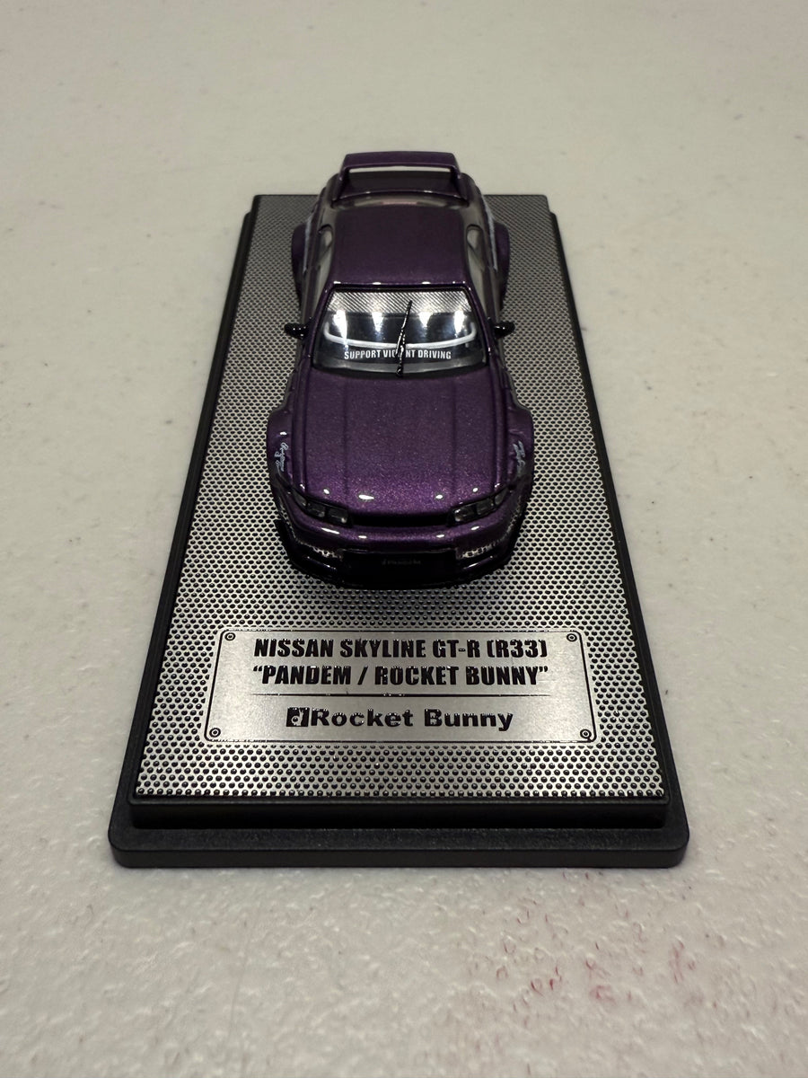 Nissan Skyline GT-R (R33) “Pandem Rocket Bunny” Purple – 1:64 Scale Diecast Model