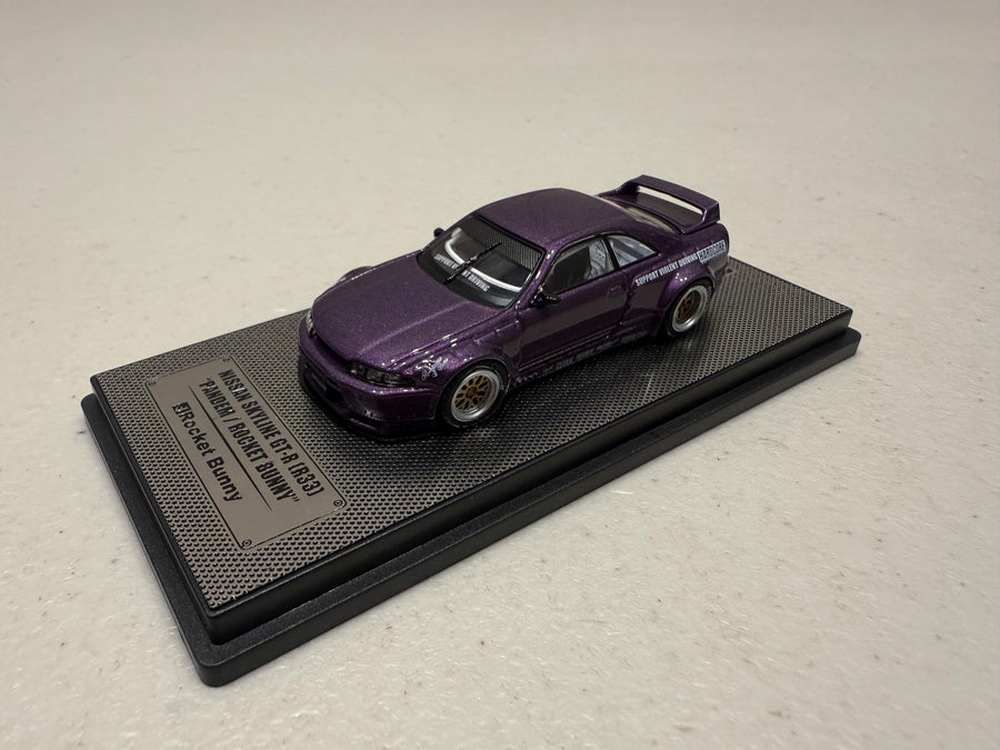 Nissan Skyline GT-R (R33) “Pandem Rocket Bunny” Purple – 1:64 Scale Diecast Model