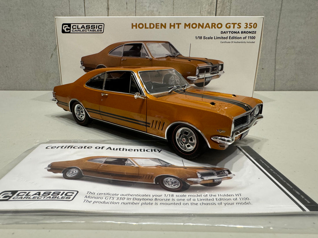 Holden HT Monaro GTS 350 Daytona Bronze - 1:18 Scale Diecast Model - CLASSIC CARLECTABLES