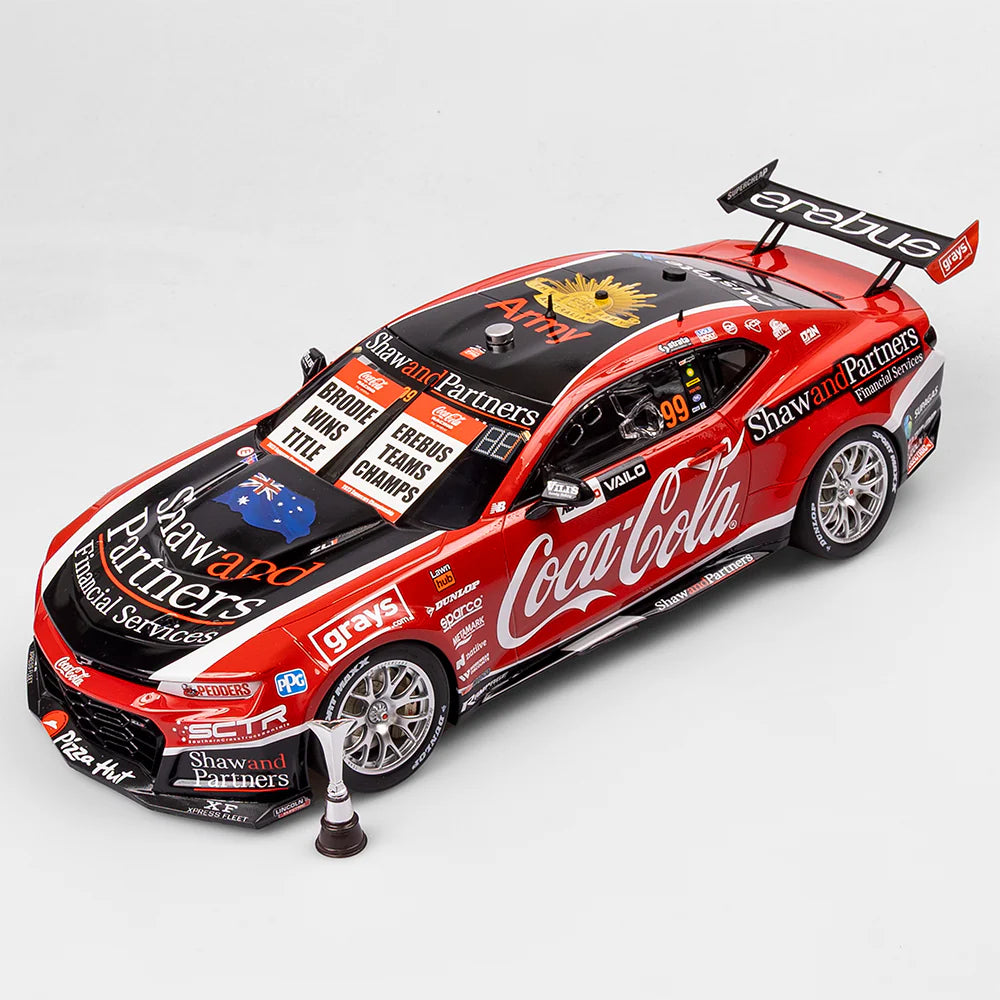 Brodie Kostecki - Coca-Cola Racing By Erebus #99 Chevrolet Camaro ZL1 - 2023 Supercars Championship Winner - 1:12 Scale Resin Model - AUTHENTIC COLLECTABLES