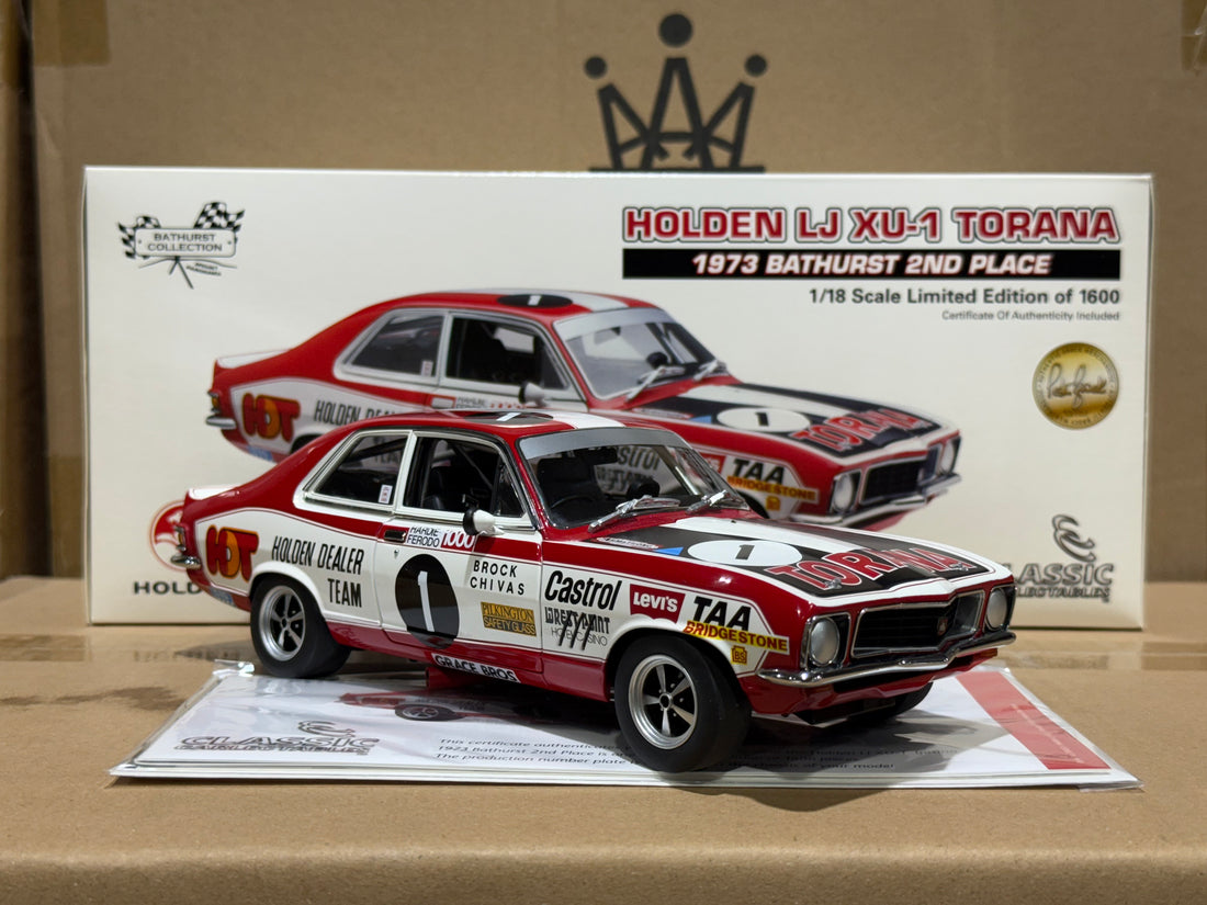 1973 Bathurst Peter Brock - Holden LJ Torana GTR XU-1 - 1:18 Scale Diecast Model