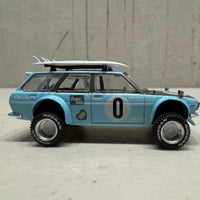 Datsun KAIDO 510 Wagon 4x4 Winter Holiday Edition - 1:64 Scale Diecast Model Car - Mini GT