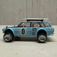 Datsun KAIDO 510 Wagon 4x4 Winter Holiday Edition - 1:64 Scale Diecast Model Car - Mini GT