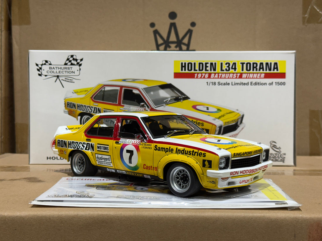 1976 Bathurst Winner - Morris/Sampson Holden L34 Torana - 1:18 Scale Diecast Model