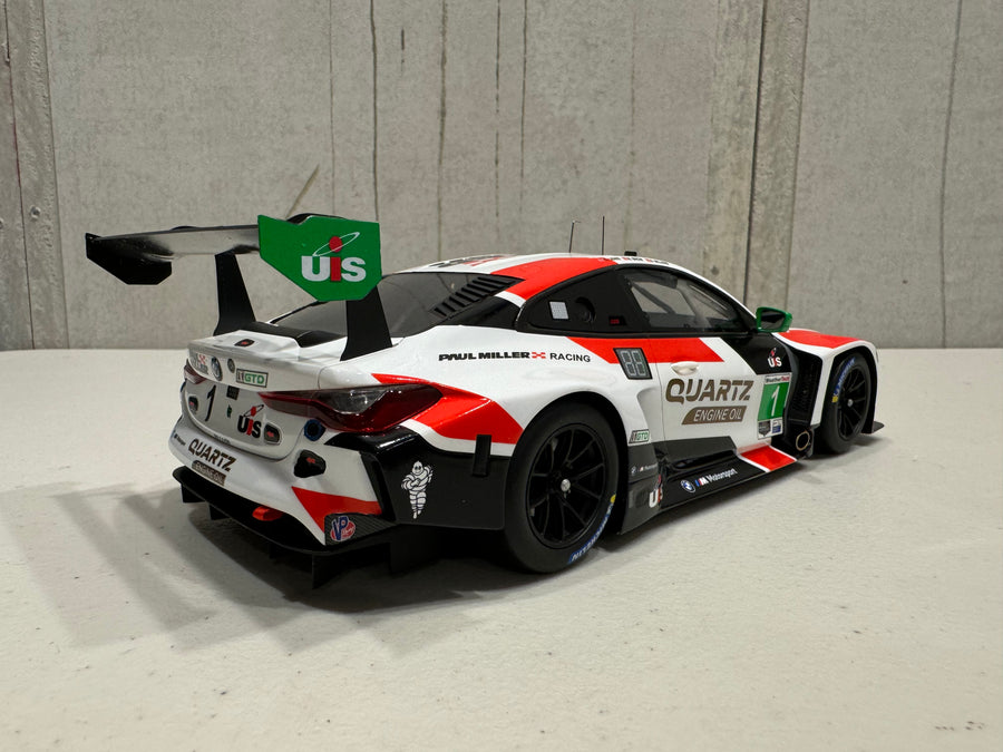 BMW M4 GT3 IMSA 2023 SEBRING 12HR #1 GTD WINNER - PAUL MILLER RACING - 1:18 SCALE MODEL - TOPSPEED