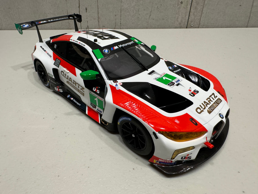 BMW M4 GT3 IMSA 2023 SEBRING 12HR #1 GTD WINNER - PAUL MILLER RACING - 1:18 SCALE MODEL - TOPSPEED