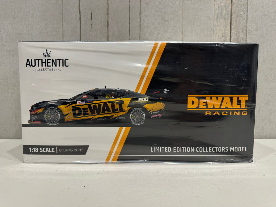 Mark Winterbottom - DEWALT Racing #600 Chevrolet Camaro ZL1 - 2023 Perth SuperSprint (Winterbottom 600 Races) - 1:18 Scale Diecast Model - AUTHENTIC COLLECTABLES