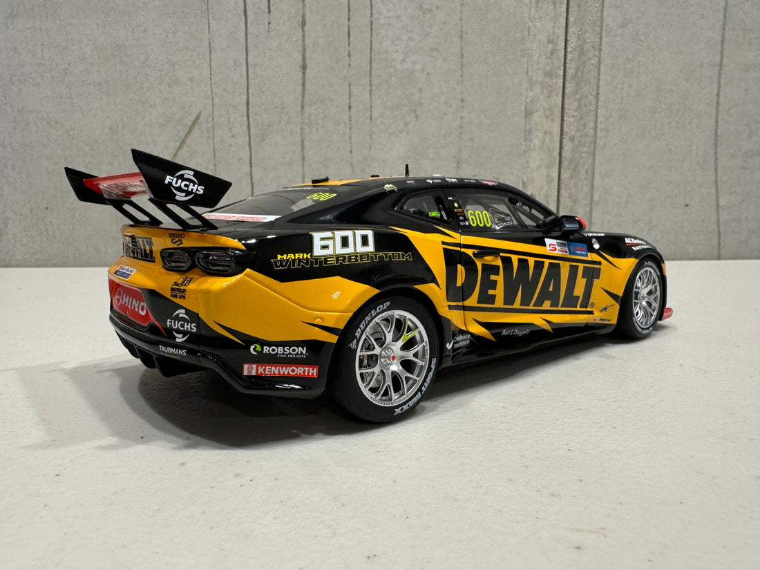 Mark Winterbottom - DEWALT Racing #600 Chevrolet Camaro ZL1 - 2023 Perth SuperSprint (Winterbottom 600 Races) - 1:18 Scale Diecast Model - AUTHENTIC COLLECTABLES