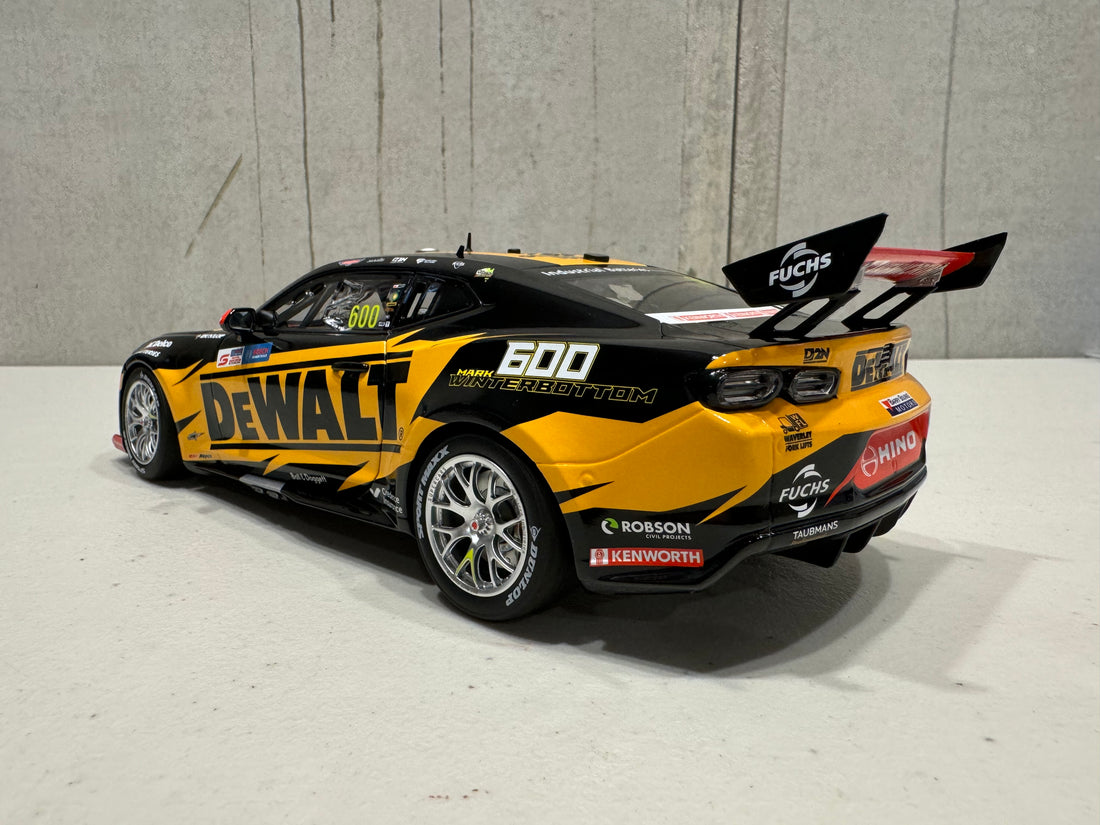 Mark Winterbottom - DEWALT Racing #600 Chevrolet Camaro ZL1 - 2023 Perth SuperSprint (Winterbottom 600 Races) - 1:18 Scale Diecast Model - AUTHENTIC COLLECTABLES