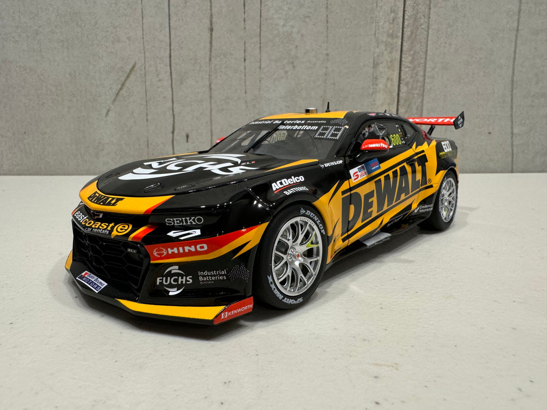 Mark Winterbottom - DEWALT Racing #600 Chevrolet Camaro ZL1 - 2023 Perth SuperSprint (Winterbottom 600 Races) - 1:18 Scale Diecast Model - AUTHENTIC COLLECTABLES