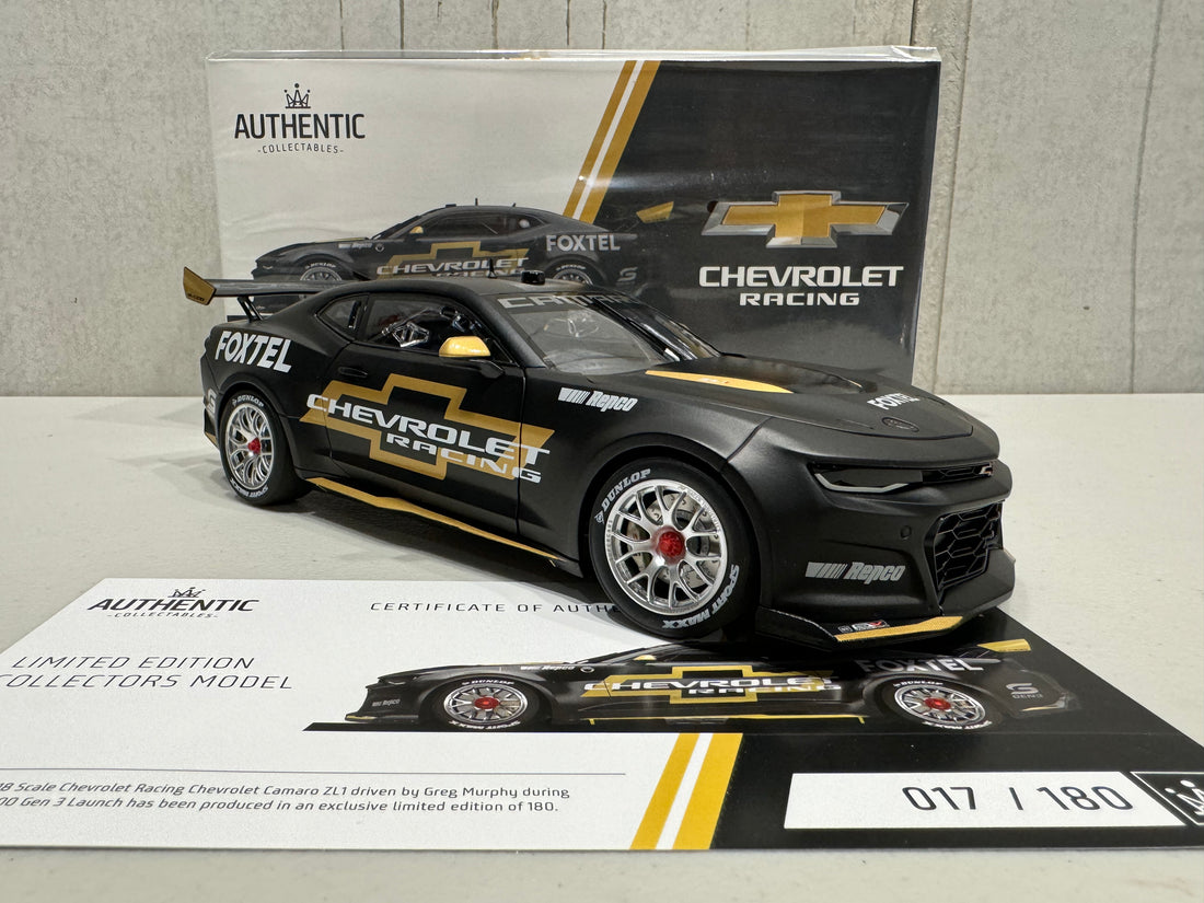 Chevrolet Racing Chevrolet Camaro ZL1 - 2022 Bathurst 1000 Gen3 Launch Livery - 1:18 Scale Diecast Model - AUTHENTIC COLLECTABLES