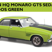 *PRE-ORDER* HOLDEN HQ MONARO GTS SEDAN - BARBADOS GREEN - 1:18 DIECAST MODEL