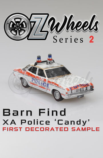 OZ WHEELS - XA POLICE FALCON GT - SLAMMED EDITION - 1:64 SCLAE DIECAST MODEL - BARN FINDS - DDA