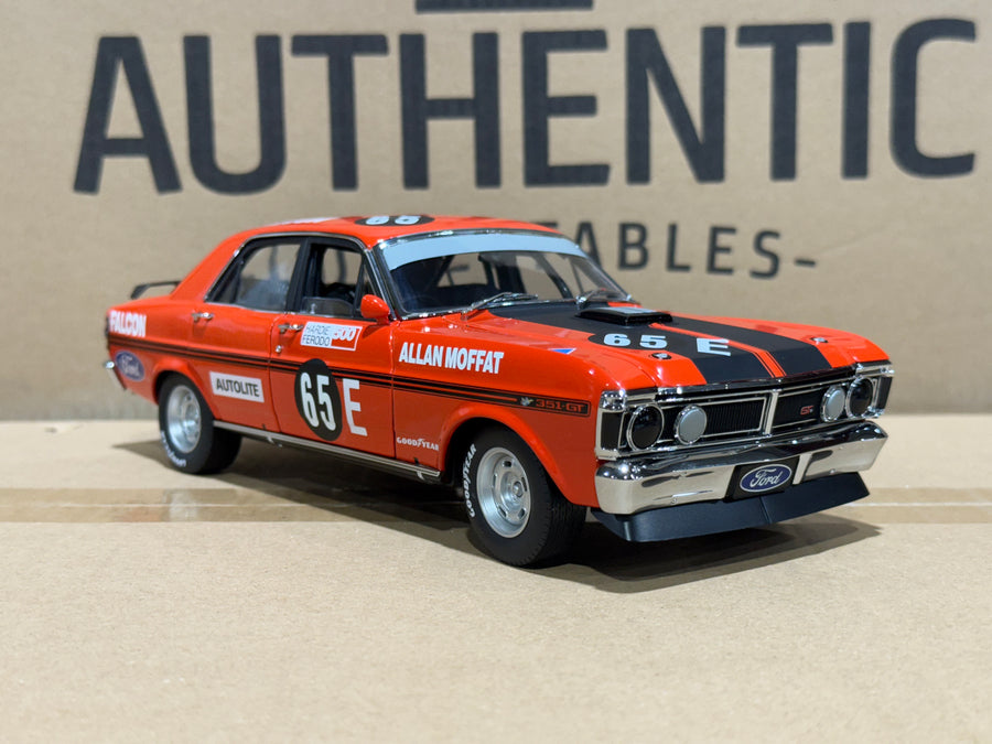 1971 BATHURST WINNER ALLAN MOFFAT - #65E FORD XY FALCON GTHO - 1:18 SCALE DIECAST MODEL