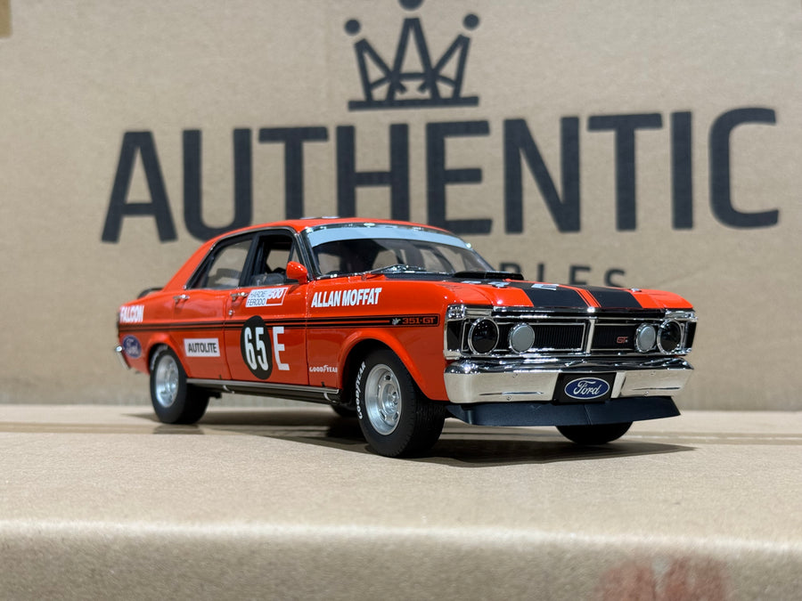 1971 BATHURST WINNER ALLAN MOFFAT - #65E FORD XY FALCON GTHO - 1:18 SCALE DIECAST MODEL