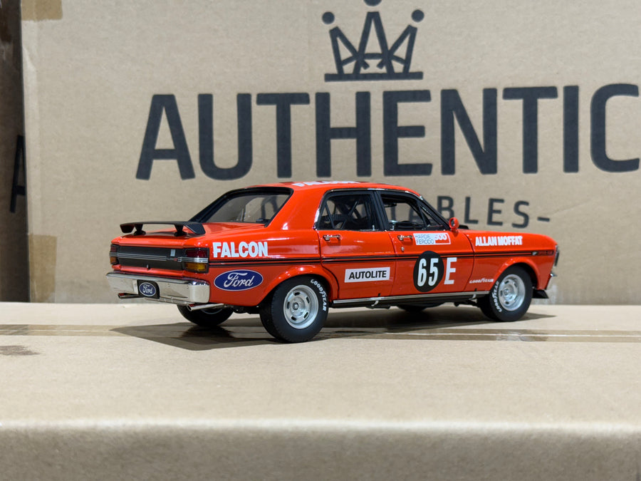 1971 BATHURST WINNER ALLAN MOFFAT - #65E FORD XY FALCON GTHO - 1:18 SCALE DIECAST MODEL