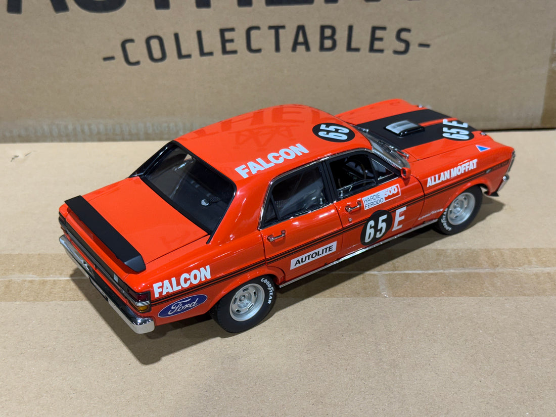 1971 BATHURST WINNER ALLAN MOFFAT - #65E FORD XY FALCON GTHO - 1:18 SCALE DIECAST MODEL