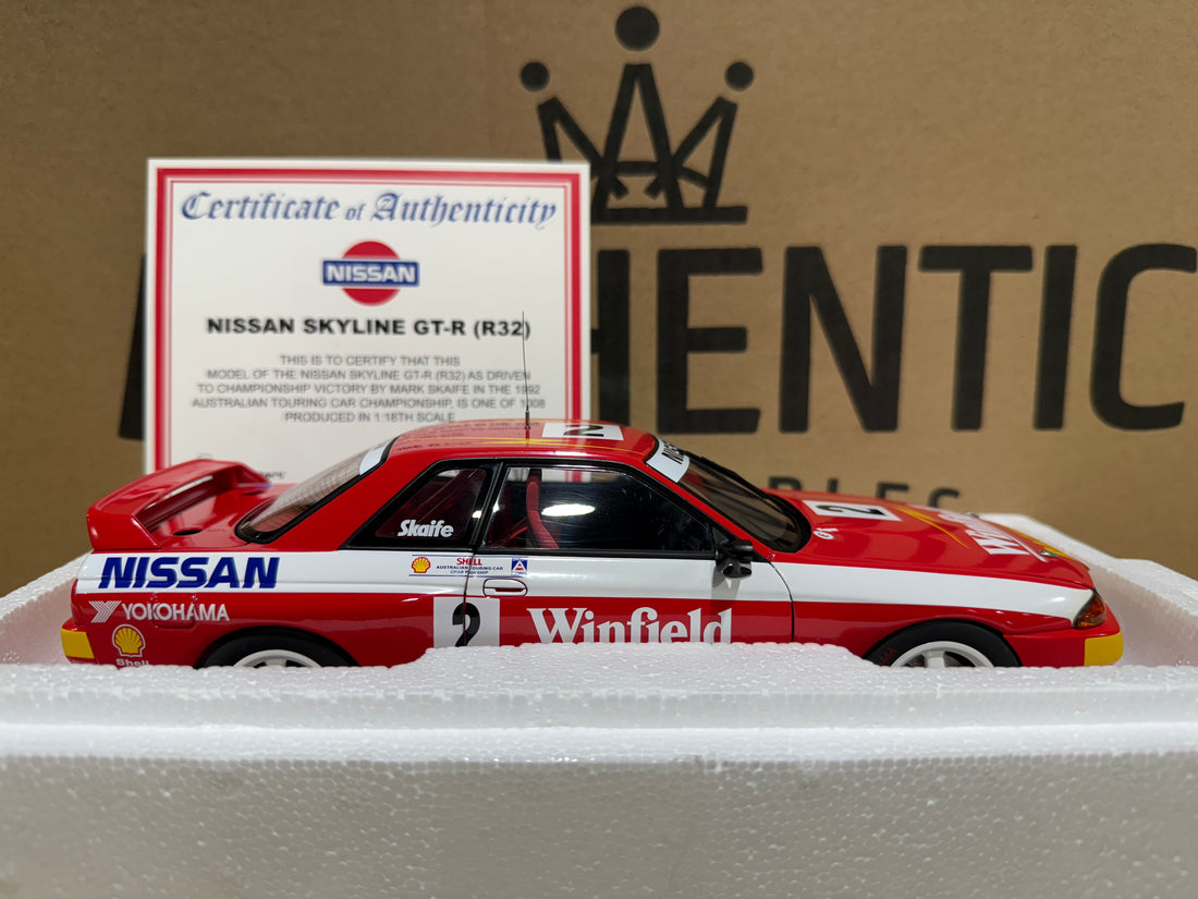 Mark Skaife Nissan Skyline GT-R 1992 Australian Touring Car Champion - 1:18 Scale Diecast Model - AUTOart