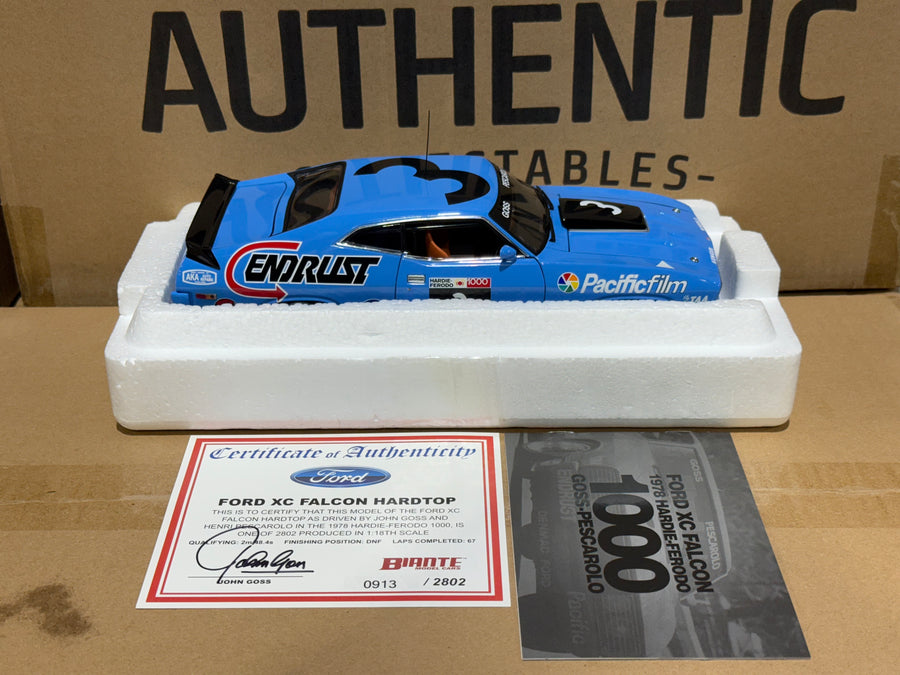 1978 Bathurst - John Goss/Henri Pescarolo - Ford XC Falcon Hardtop - 1:18 Scale Diecast Model - AUTOart