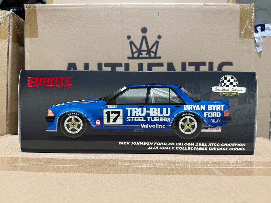 DICK JOHNSON - FORD XD FALCON - 1981 ATCC CHAMPION - 1:18 SCALE DIECAST MODEL DIECAST MODEL - BIANTE