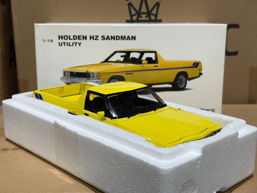 HOLDEN HZ SANDMAN UTILITY - JASMINE YELLOW - 1:18 SCALE DIECAST MODEL - BIANTE/AUTOART