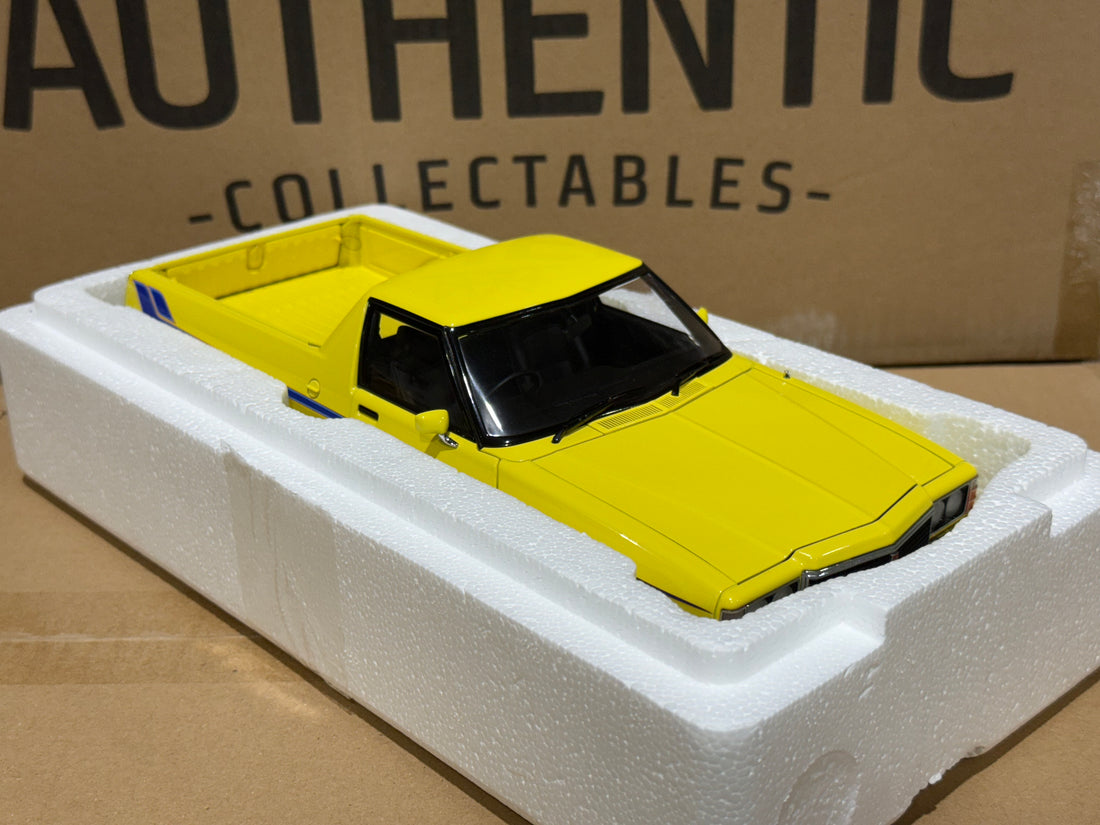 HOLDEN HZ SANDMAN UTILITY - JASMINE YELLOW - 1:18 SCALE DIECAST MODEL - BIANTE/AUTOART