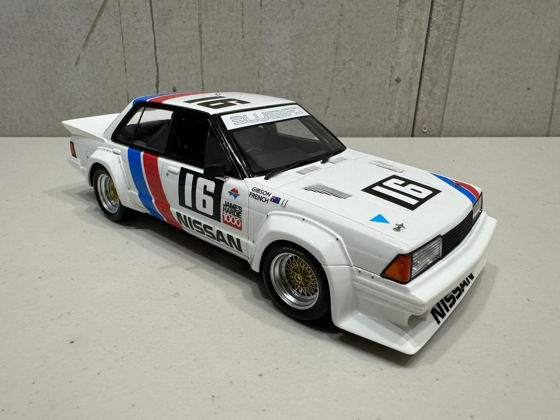 Fred Gibson and John French - 16 Nissan Bluebird Turbo - 1983 James Hardie Bathurst 1000 - 1:18 Scale Resin Model - AUTHENTIC COLLECTABLES